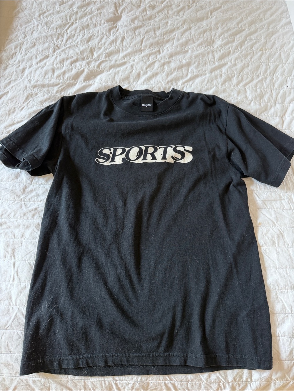 Only NY Black 'SPORTS' Logo Short-Sleeve Tee